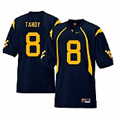 West Virginia Mountaineers 8 Keith Tandy Navy College Football Jersey Dzhi,baseball caps,new era cap wholesale,wholesale hats